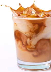Iced coffee splash
